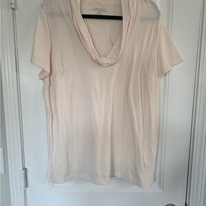 Lane Bryant Soft Cream Short Sleeve Top